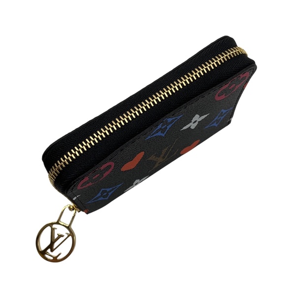 LOUIS VUITTON BLACK MULTI MONOGRAM GAME ON ZIPPY COIN PURSE - Picture 4 of 10